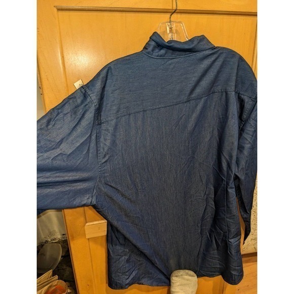 COOFANDY Men's Casual Dress Shirt Button Down Shirts Long-Sleeve Denim Work Shir - Picture 2 of 5